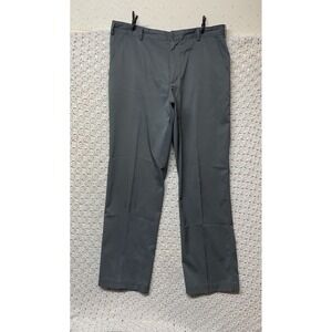 Nike Golf Pants Mens 34x32 Gray Flat Front  Dri Fit Performance Straight 319685-